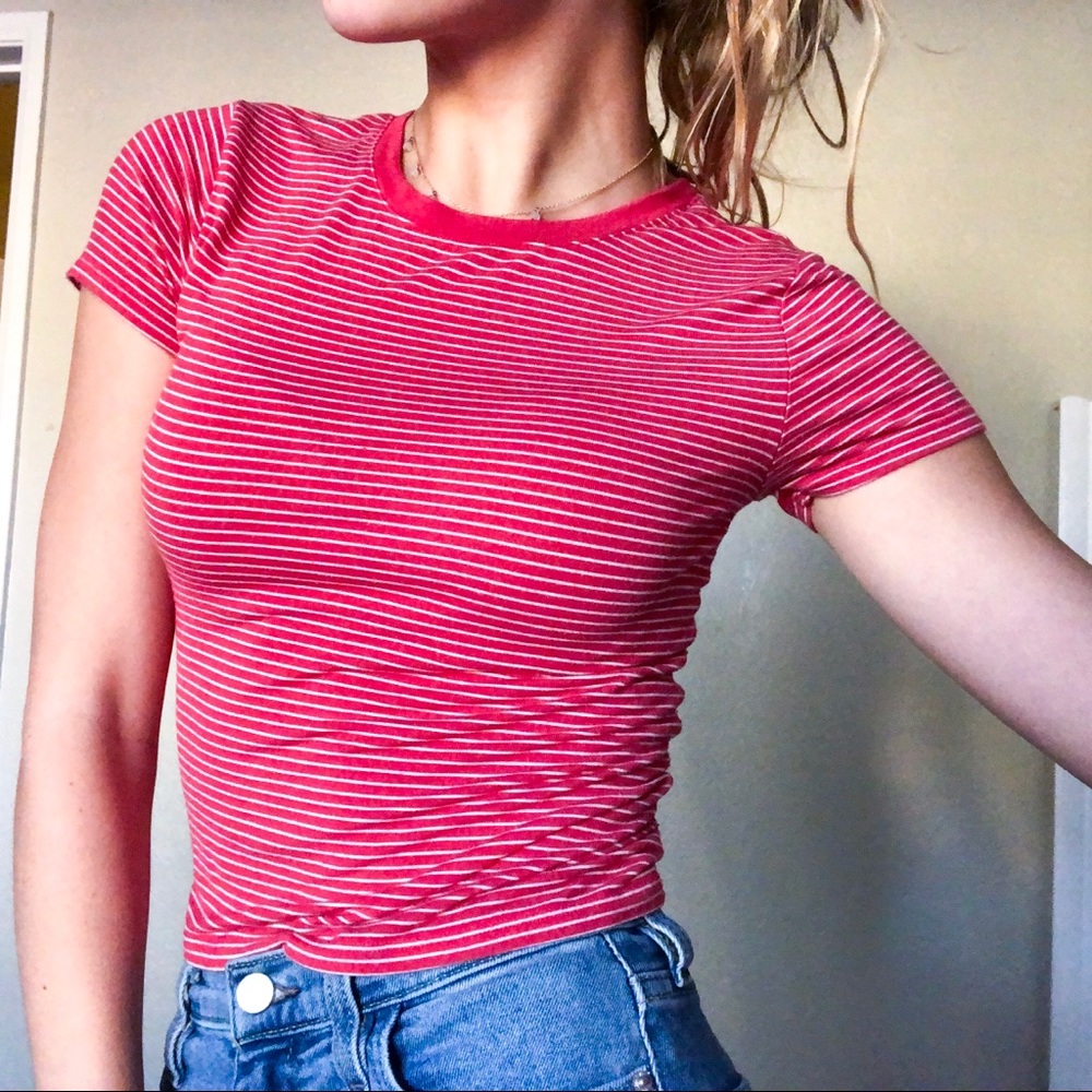 Stripped red Tee